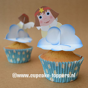 Afbeelding van de cupcake topper Engel