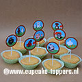 Afbeelding van de cupcake topper Boerderijdieren