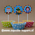 Afbeelding van de cupcake topper Kikkerkoning