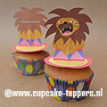 Afbeelding van de cupcake topper Leeuw