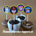 Afbeelding van de cupcake topper Sinterklaas