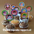 Afbeelding van de cupcake topper Sneeuwwitje